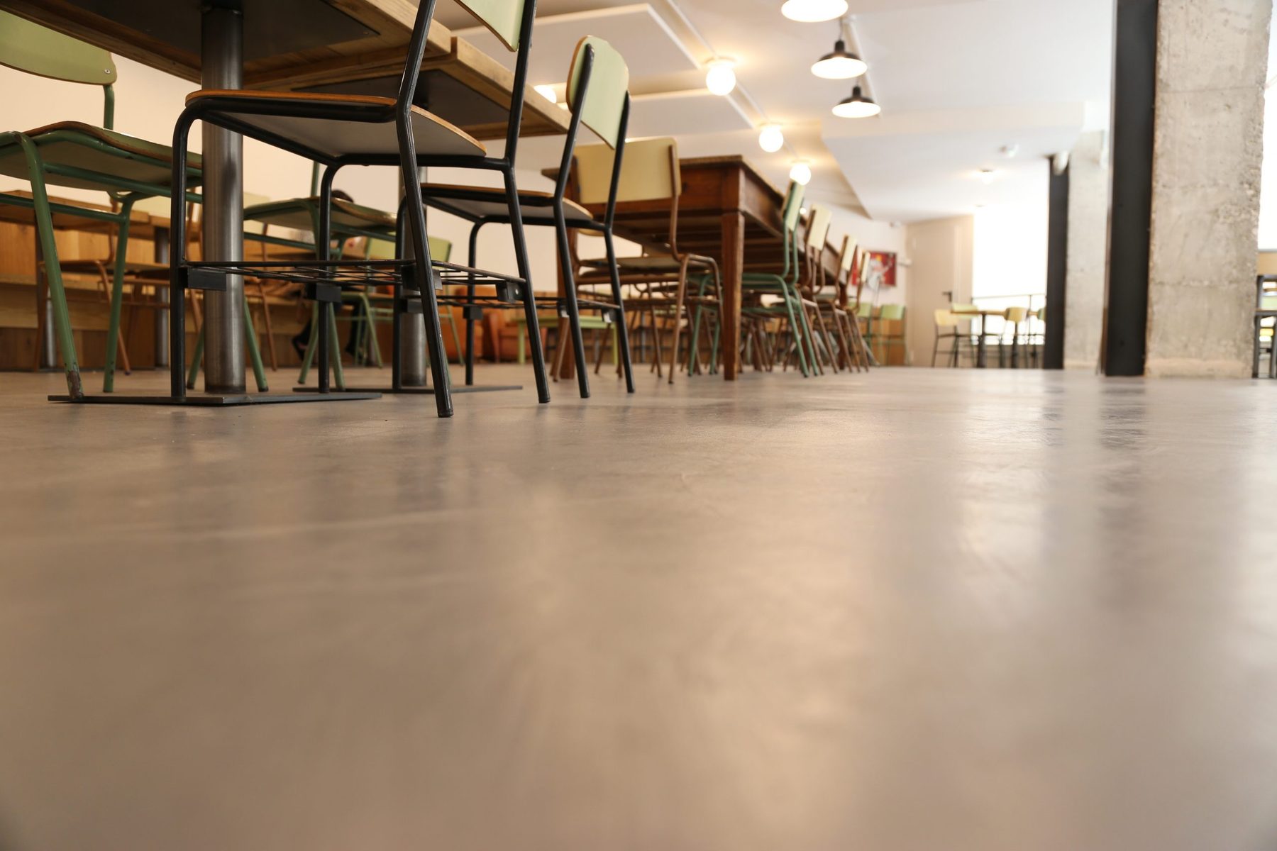Microcement for retail and hospitality